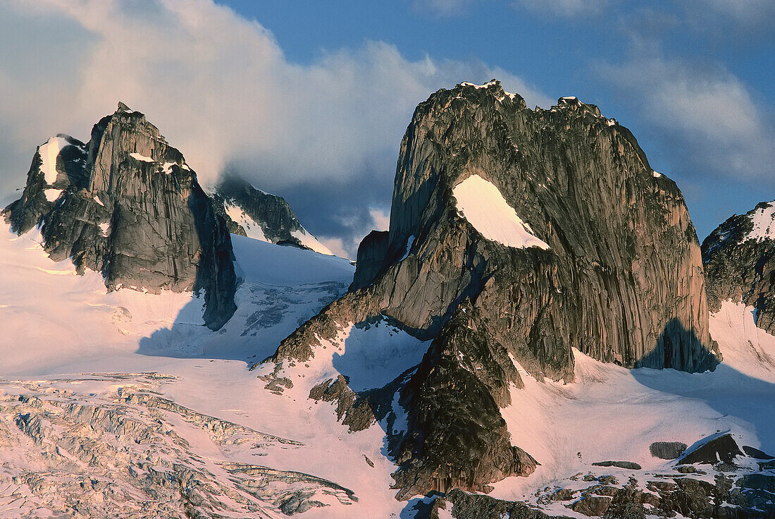 Pigeon And Snowpatch Spires, Bugaboos, British Columbia, Canada