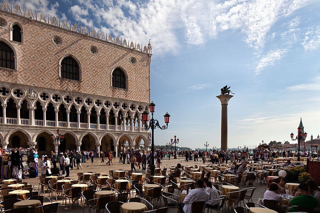St. Mark's Square And Doge's Palace; Venice Italy