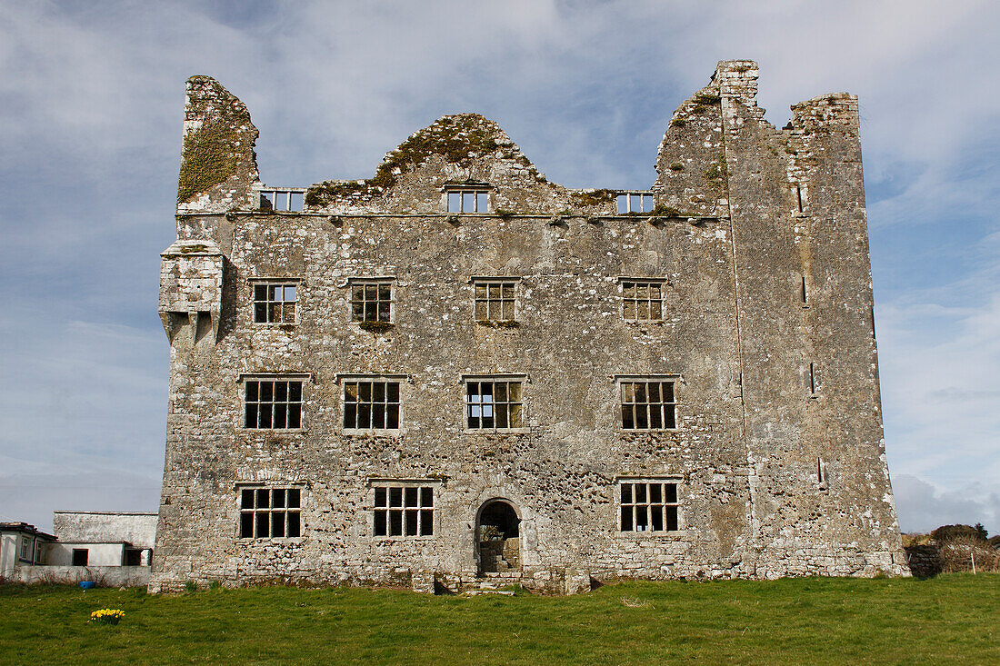 Leamaneh Castle In The Burren Region; County Clare Ireland