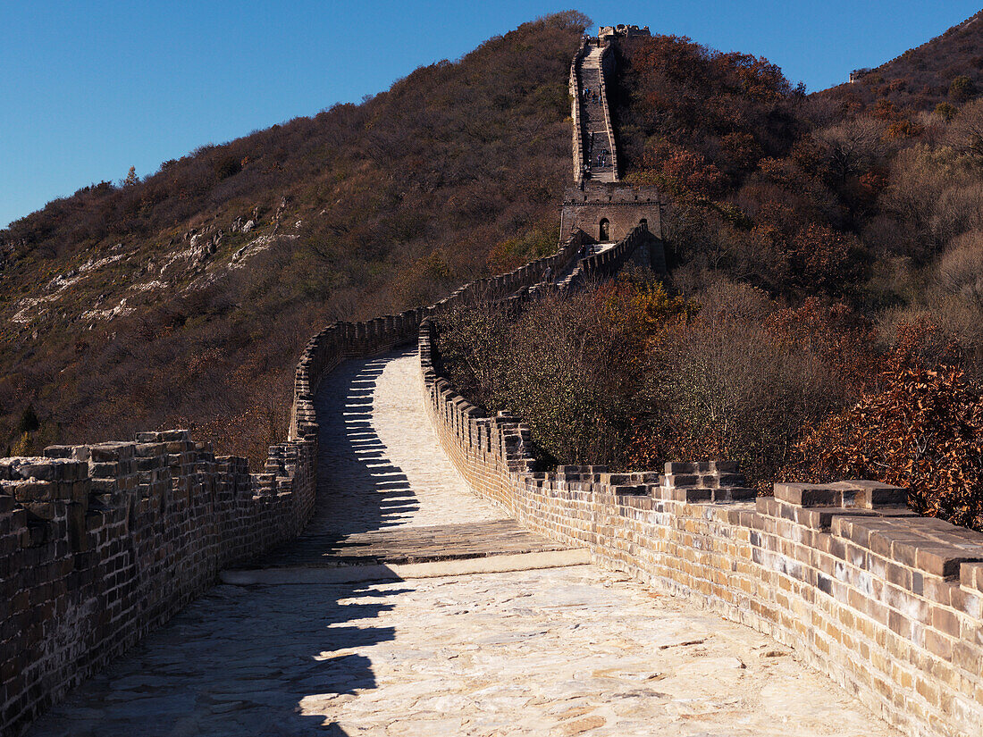 Mutianyu-Abschnitt der Großen Mauer von China; Peking, China