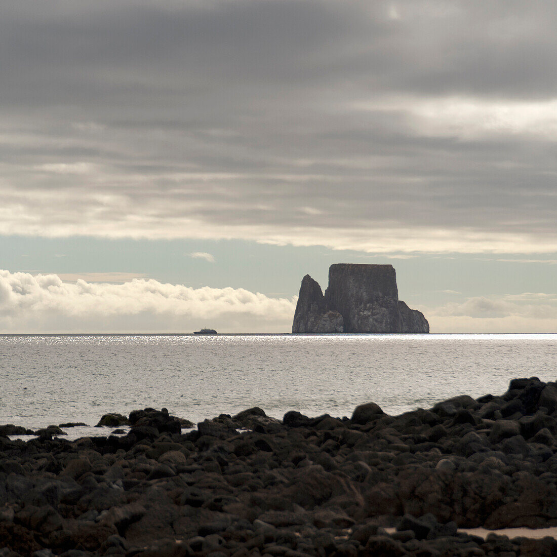 Kicker Rock In The Pacific Ocean; Galapagos Equador