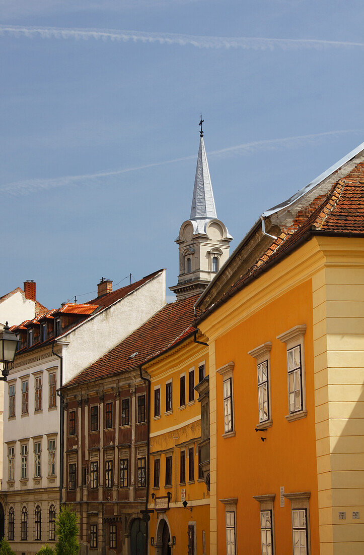 Buildings In The Old Town Of Sopron; Gyor-Moson-Sopron Hungary