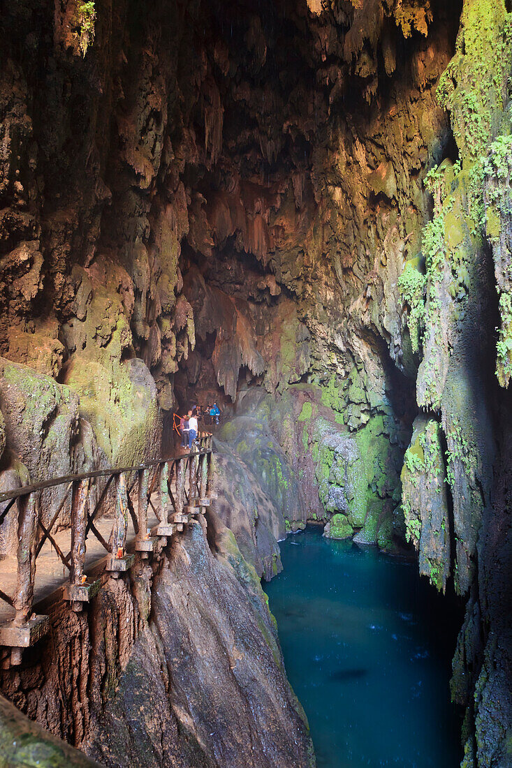 The Iris Grotto In The Natural Park Monasterio De Piedra; Zaragoza Province Aragon Spain