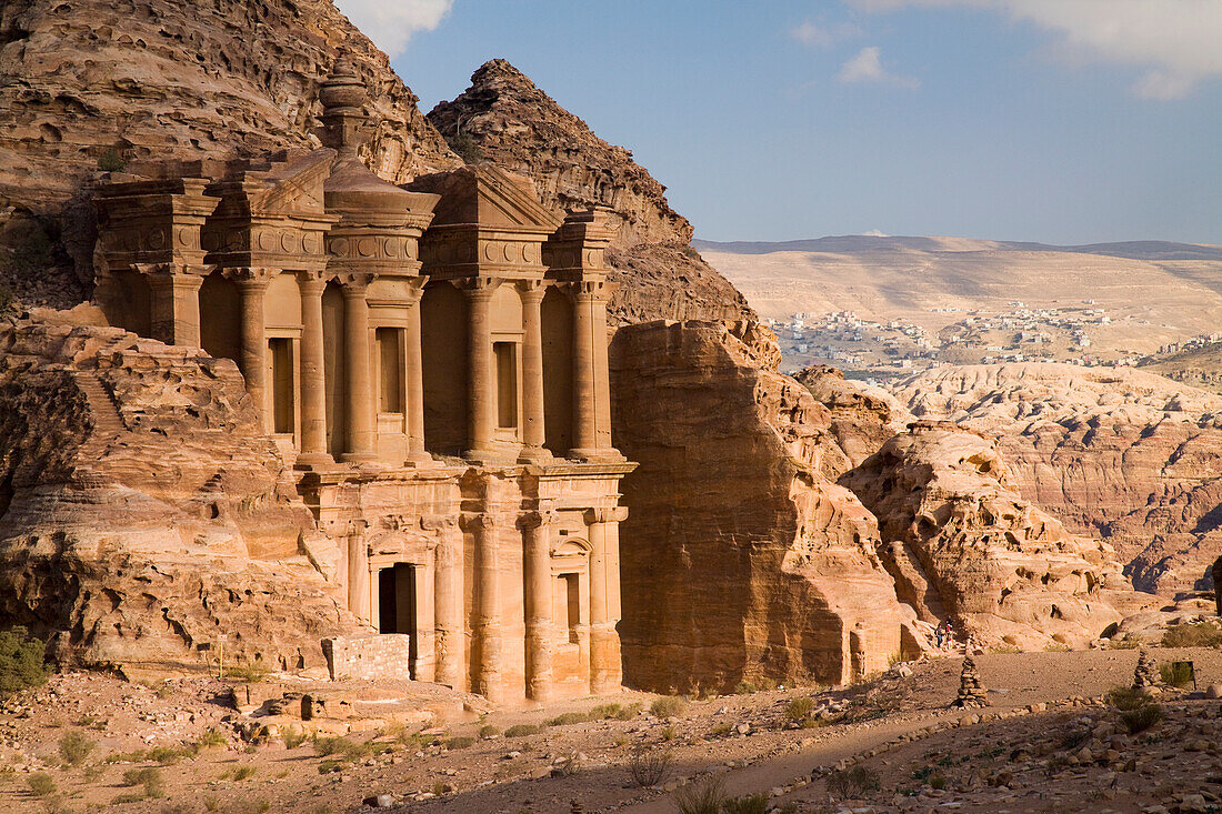 Die nabatäische Architektur des Klosters; Petra Jordanien