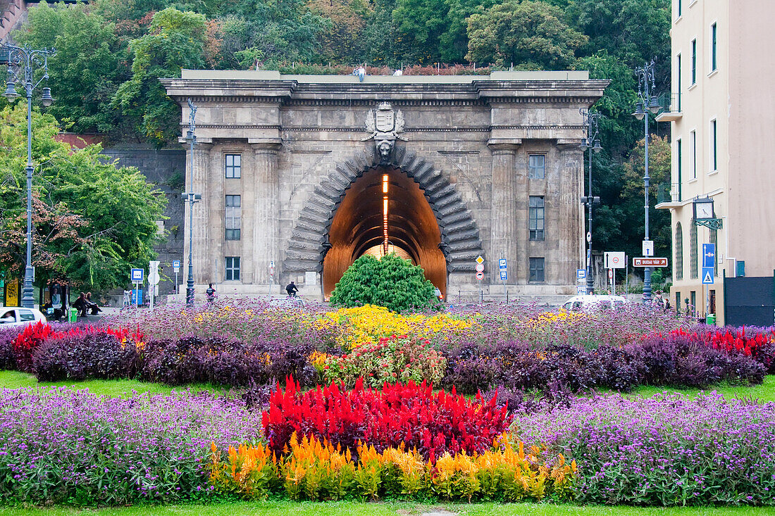 Adam Clark Square And Tunnel Entrance, Budapest, Hungary