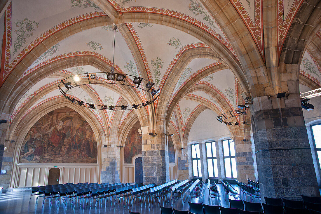 The Coronation Hall In The Palace Of Charlemagne; Aachen North Rhine-Westphalia Germany