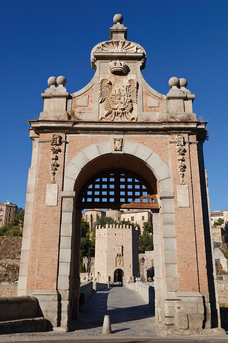 The Alcantara Bridge Over The Tagrus River; Toledo Toledo Province Castilla-La Mancha Spain