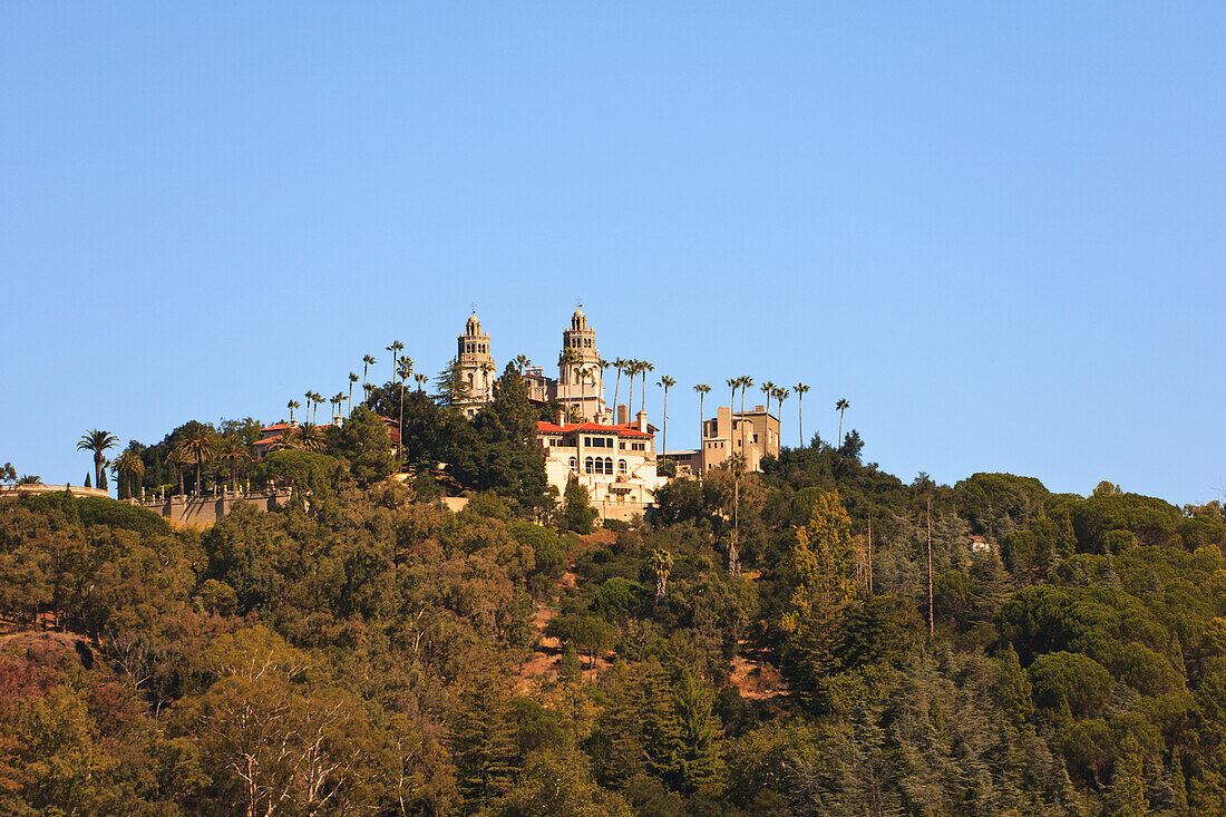 Hearst Castle Mediterranean Style Mansion Atop Hill Near San Simeon; California United States Of America