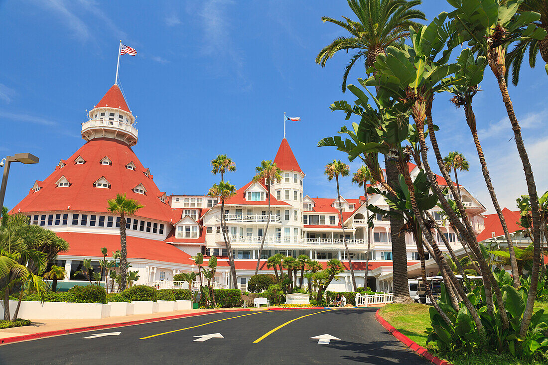 Hotel Del Coronado in Coronado Island bei San Diego; Kalifornien Vereinigte Staaten Von Amerika