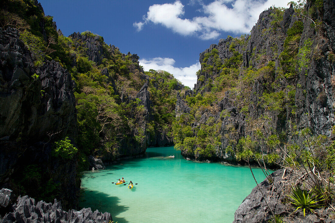 Small Lagoon Near El Nido And Corong Corong; Miniloc Island Bacuit Archipelago Palawan Philippines