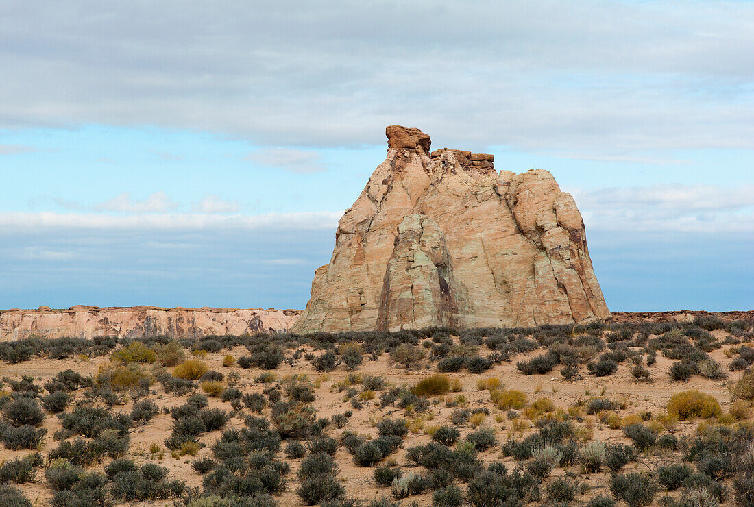 Rock Formation In The Desert In Glen Canyon National Recreation Area; Utah United States Of America