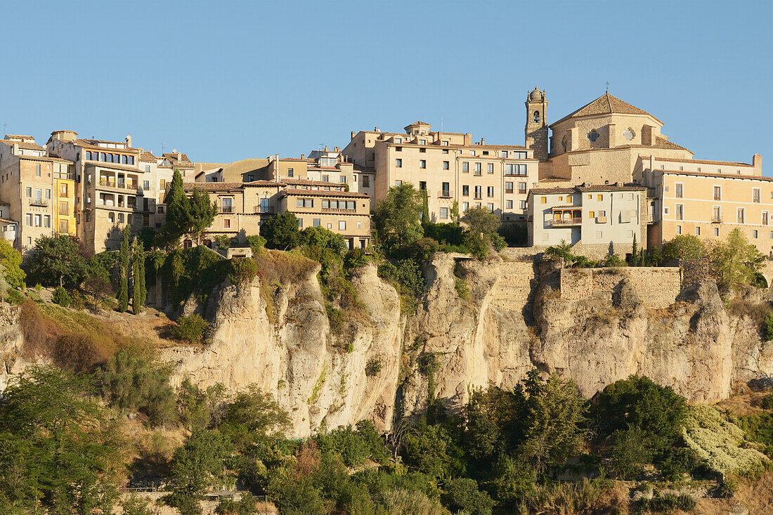 View Of The Old Buildings In The Old Part Of The City; Cuenca Castile-La Mancha Spain