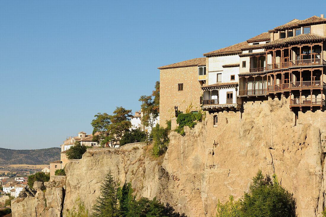 Hängende Häuser gebaut im 15. Jahrhundert; Cuenca Kastilien-La Mancha Spanien