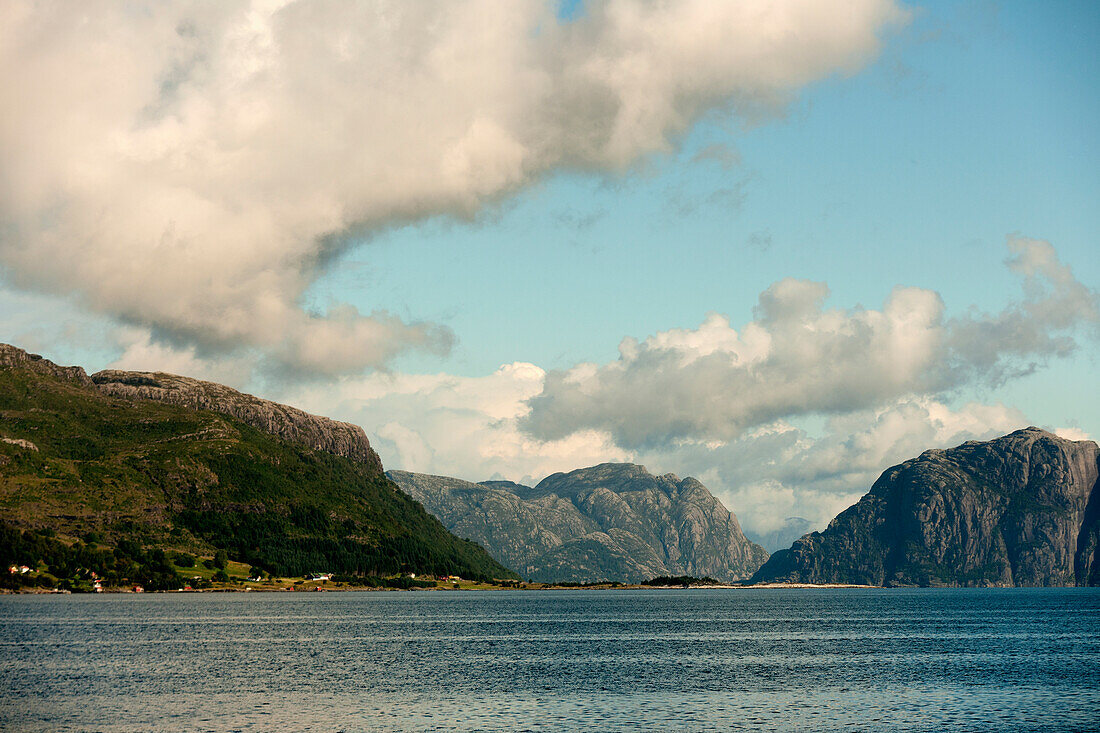 Mountains And A Fjord; Sognefjord Norway