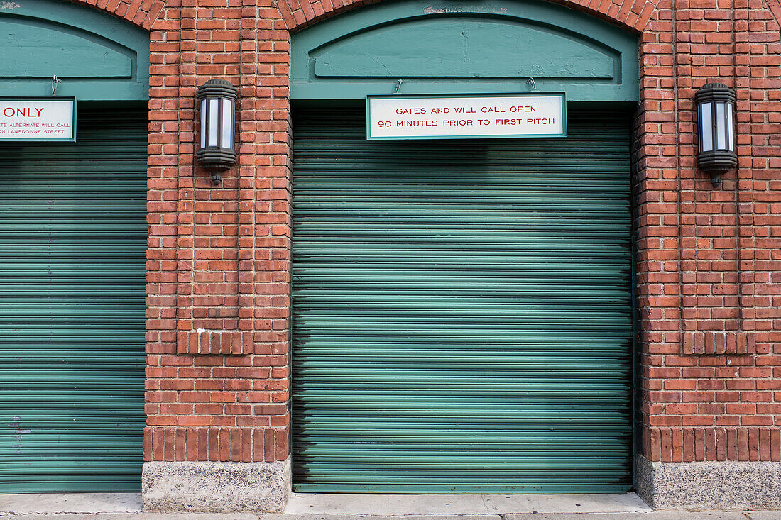 Two Closed Entrances, Fenway Park, Boston, Massachusetts, USA