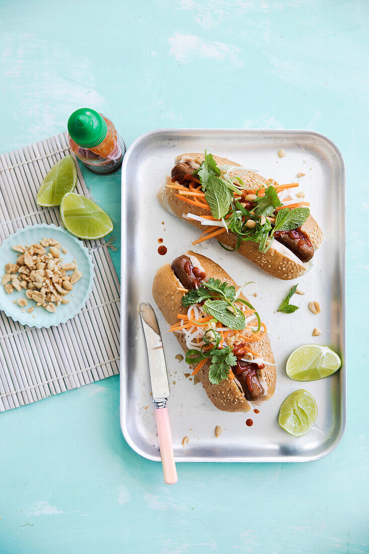 Veganer Banh Mi 'Hot-Dog'