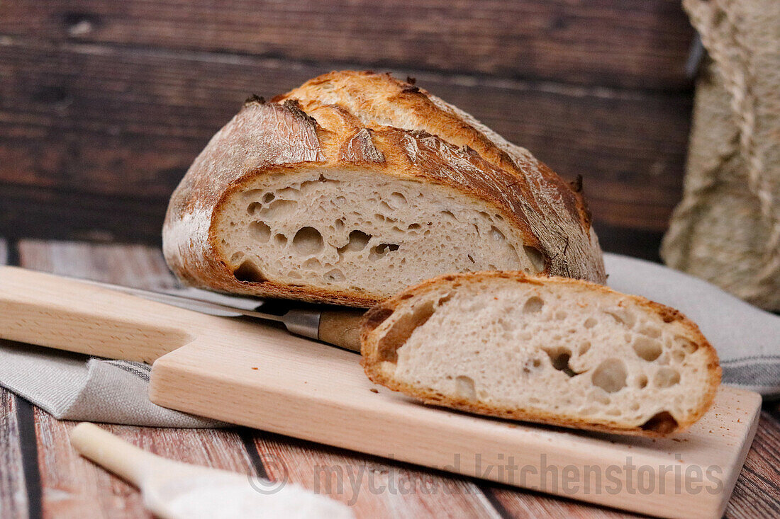 Pane Sera (Italienisches Brot aus Sauerteig)