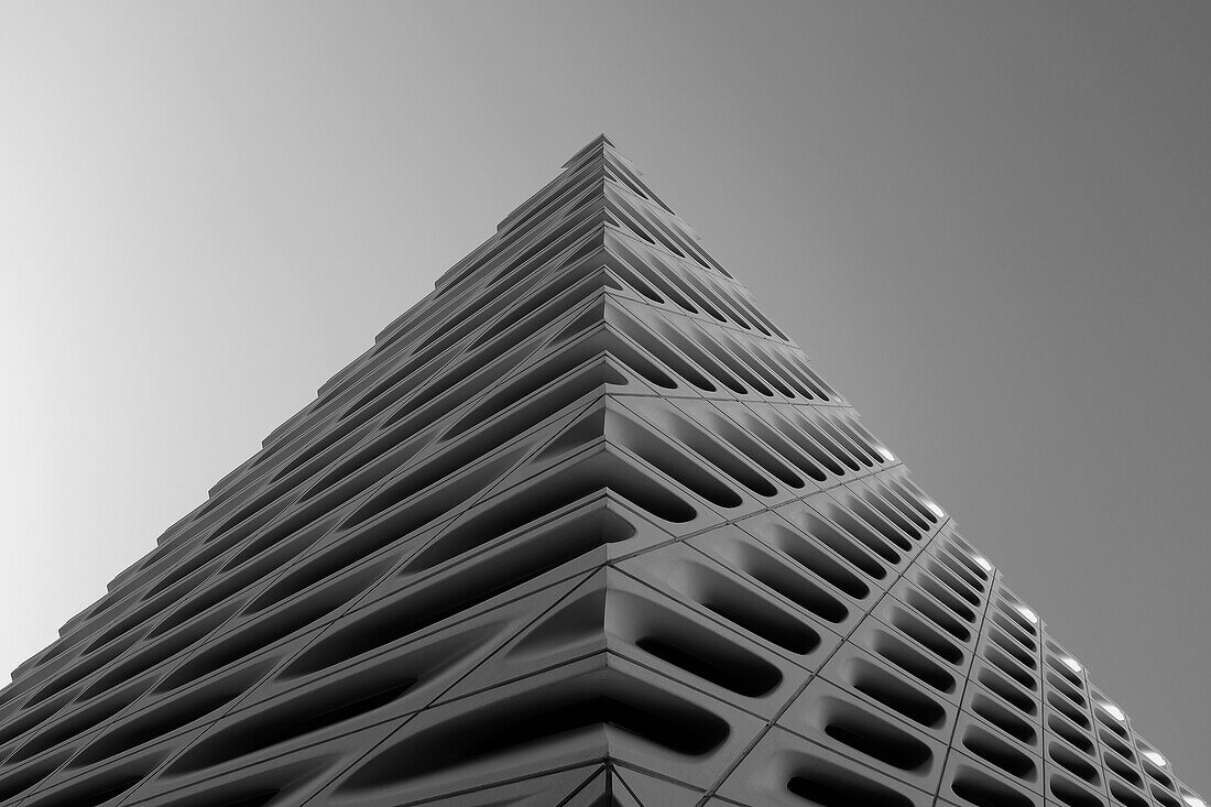 Low Angle View of Broad Museum, Los Angeles, California, USA