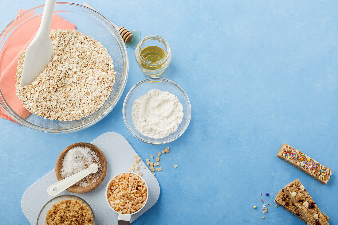 Ingredients for muesli bars