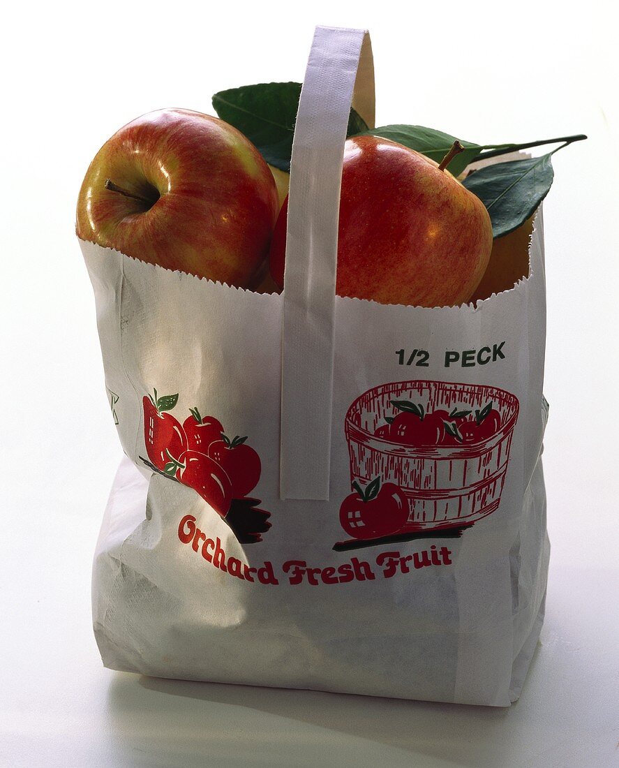 Fresh Orchard Apples in a Bag