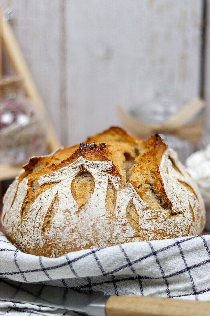 Farmer's bread with crust