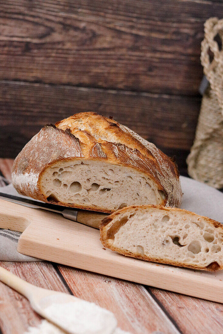 Pane Sera (Italienisches Brot aus Sauerteig)