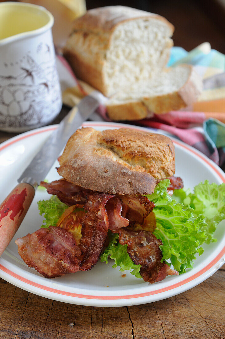 BLT Sandwich on homemade bread