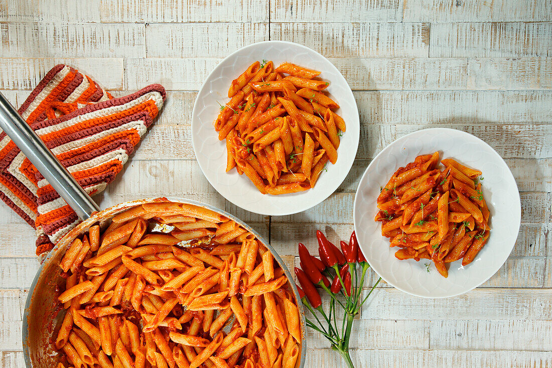 Penne arrabiata