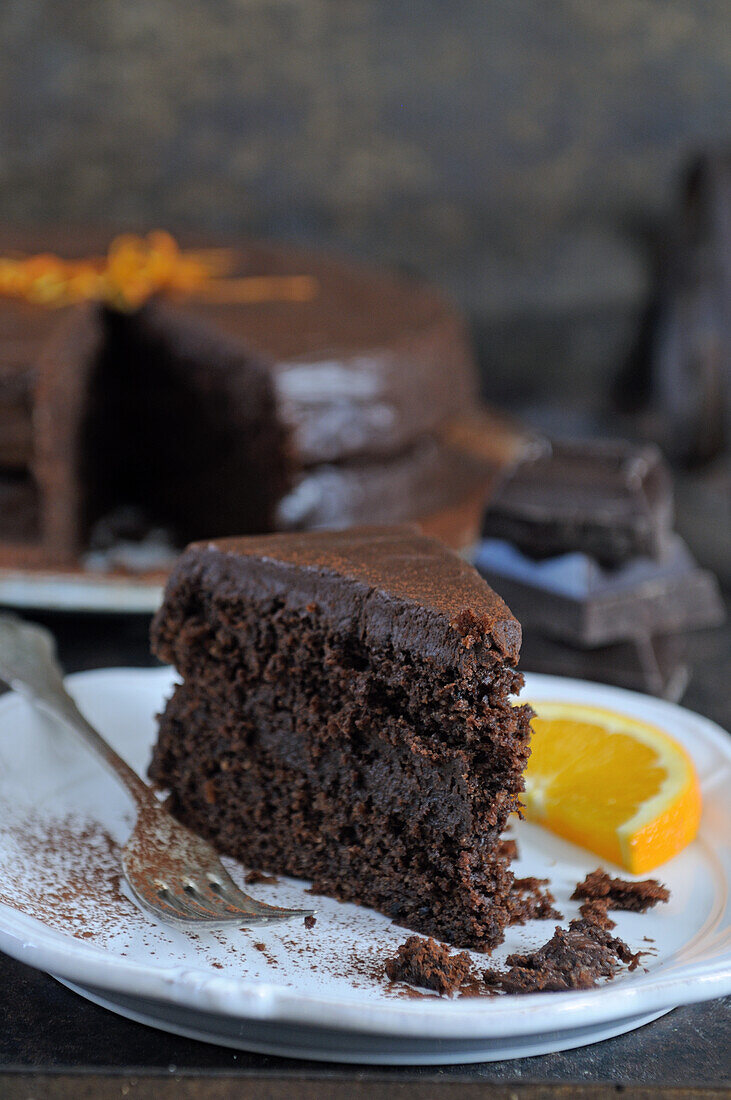 Schokoladen-Orangen-Kuchen