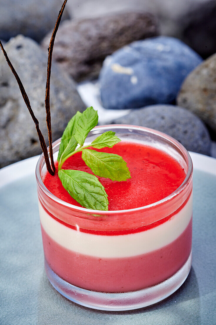 Erdbeer-Panna Cotta