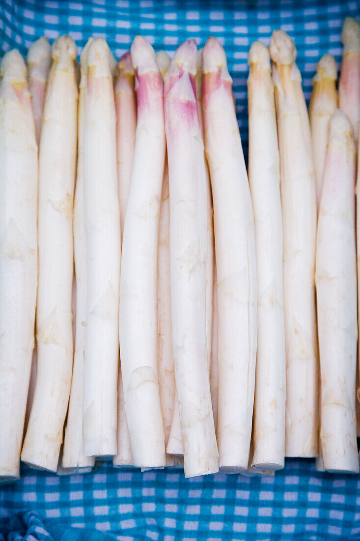 White asparagus spears