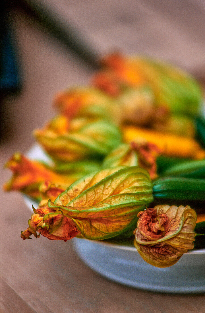 Courgette flowers