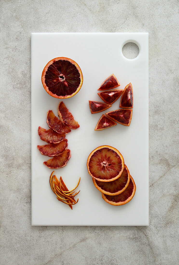 Blood orange slicing options