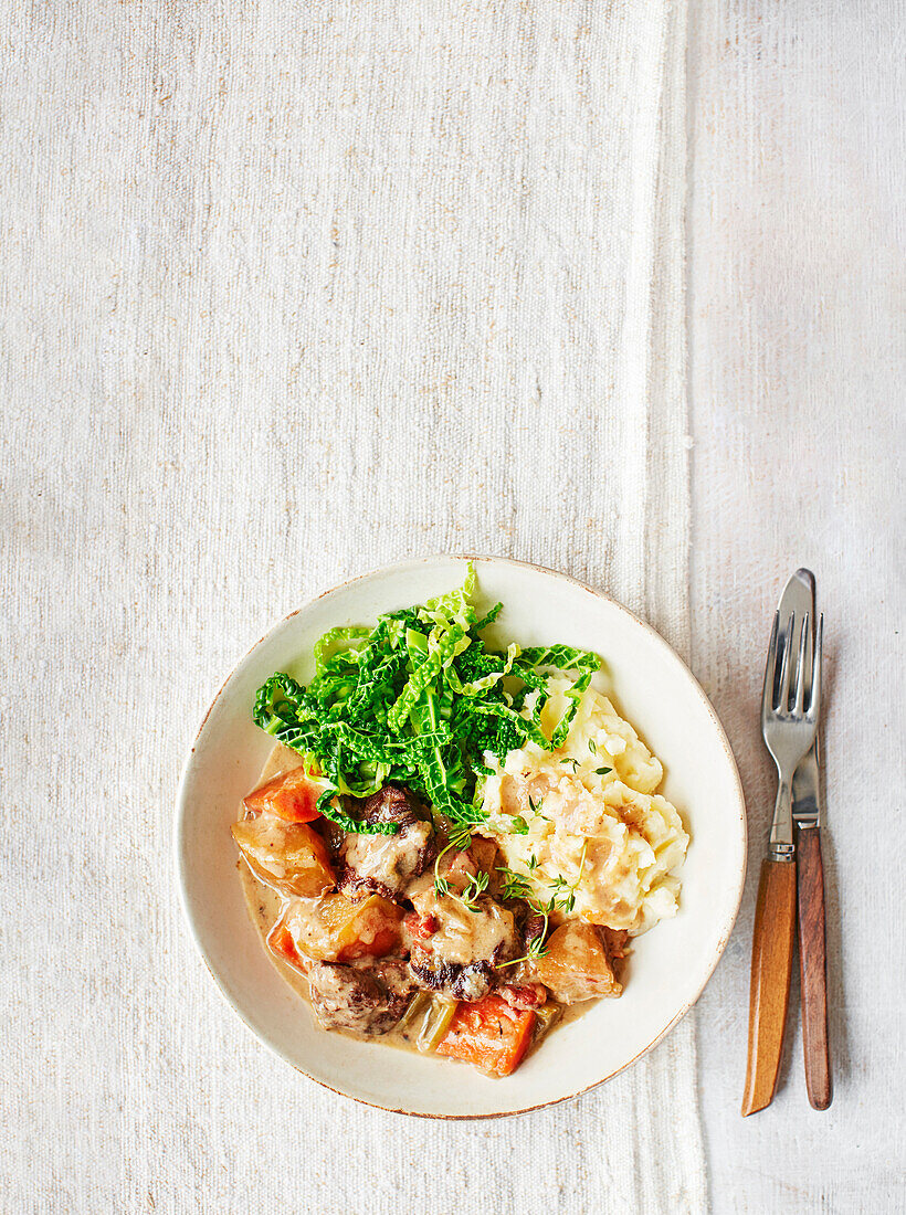 Pork with apples and cider (Normandy, France)