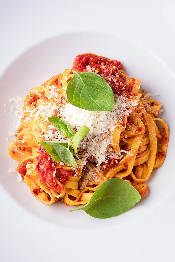 Taglierini with Bolognese sauce