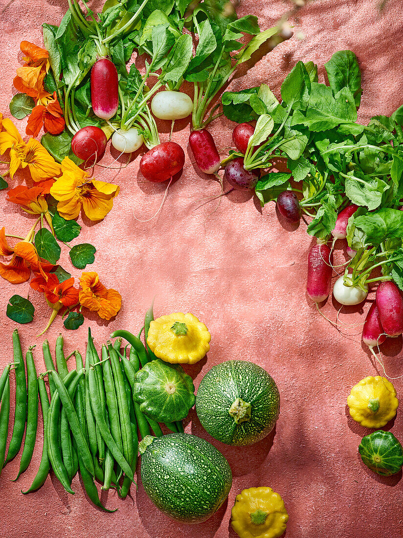 Summer vegetables from the garden