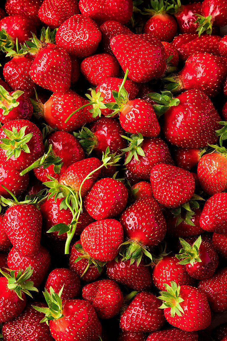 Frische Erdbeeren (Bildfüllend)