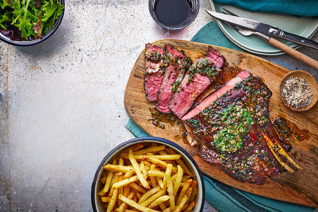 Cote de Boeuf mit Chimichurri-Butter