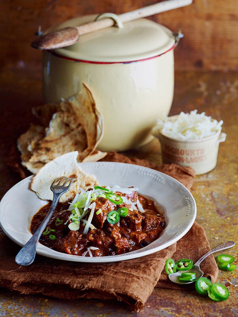 Mexican beef chilli mole