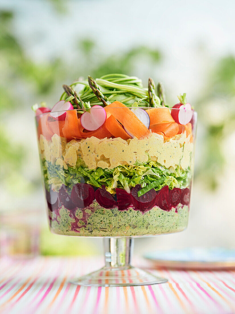 Trifle Bowl Layered Salad