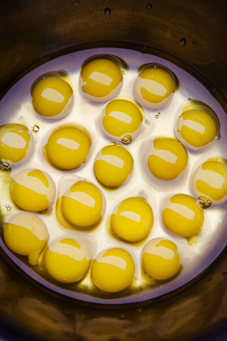 Yolks of quail eggs