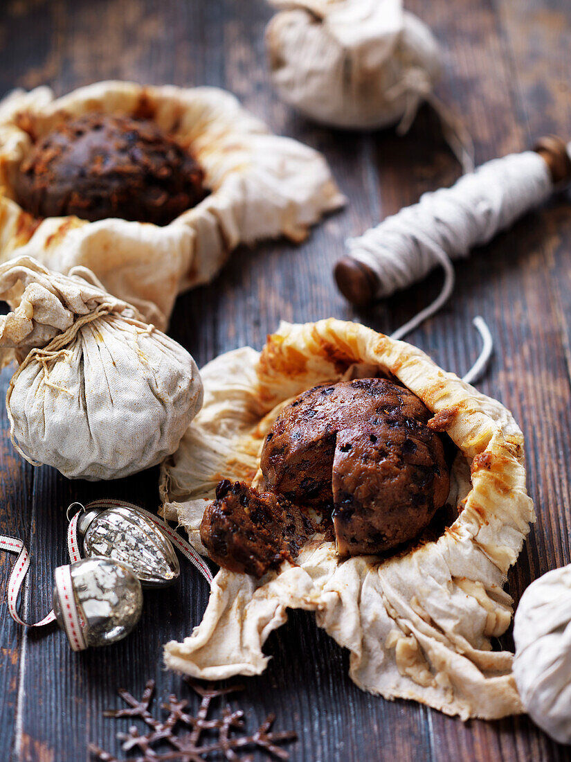 Gekochter Christmas Pudding