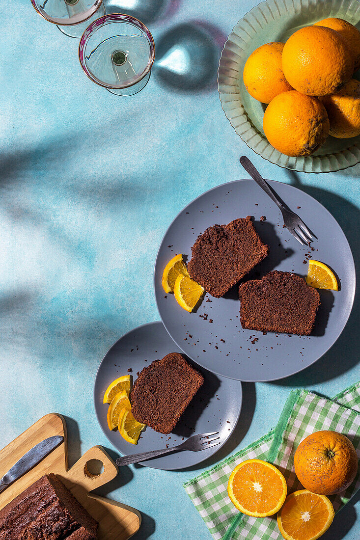 Schokoladen-Orangen-Pound Cake