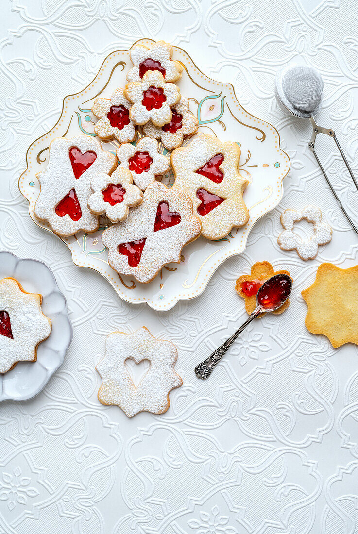 Plätzchen mit Marmelade