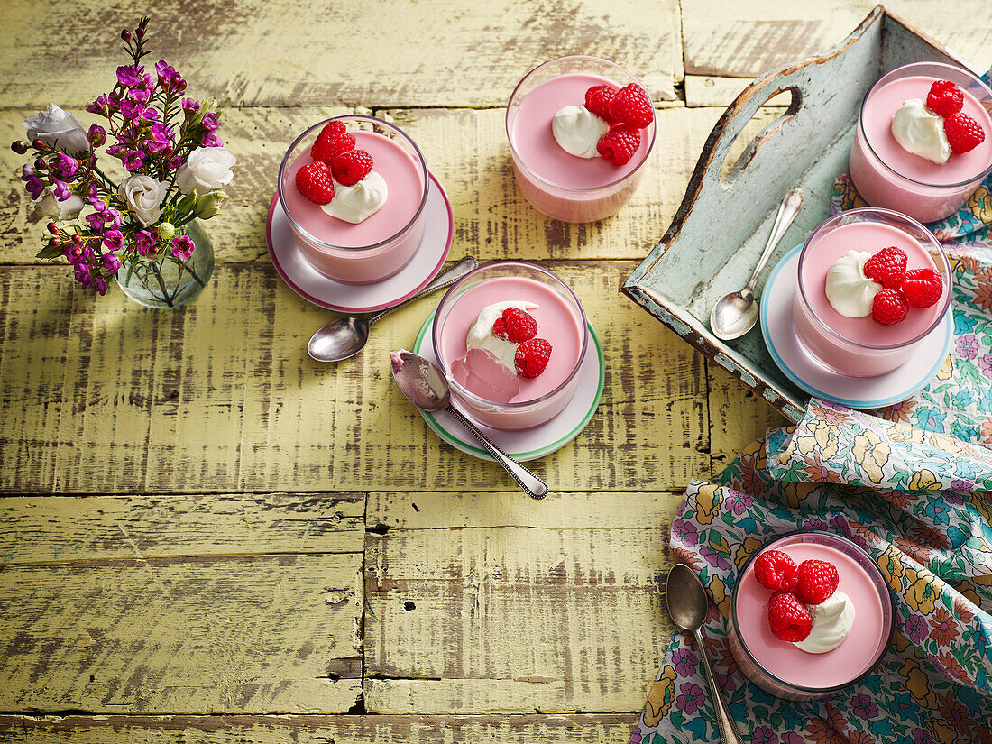 Raspberry Panna Cotta