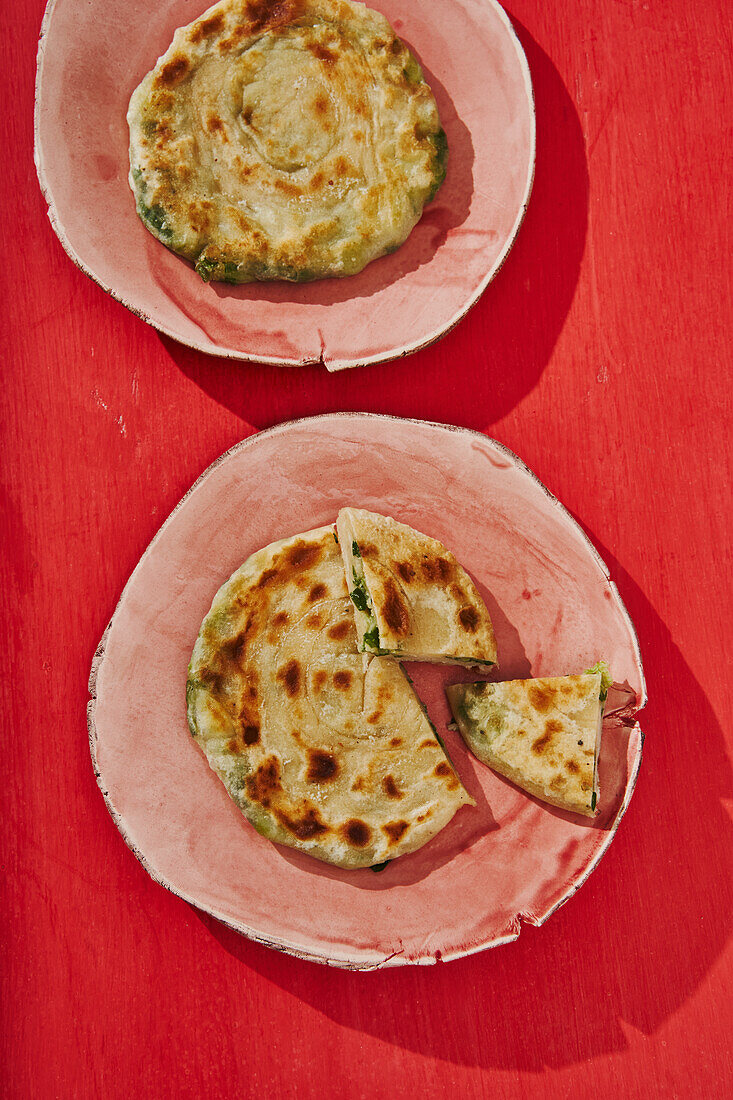 Chinese pancakes with green onions