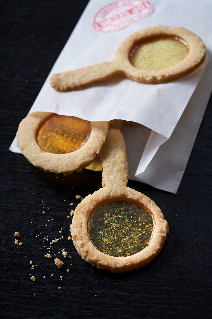 magnify glass cookies