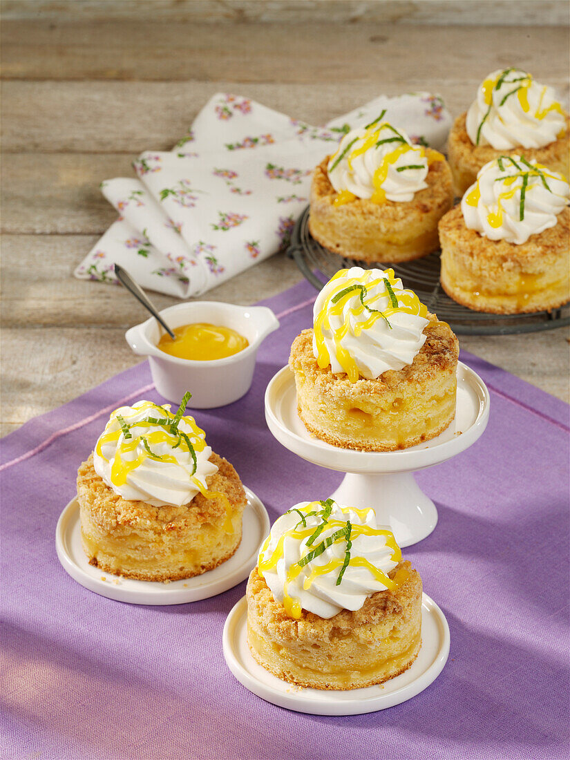 Lemon crispy tartlet