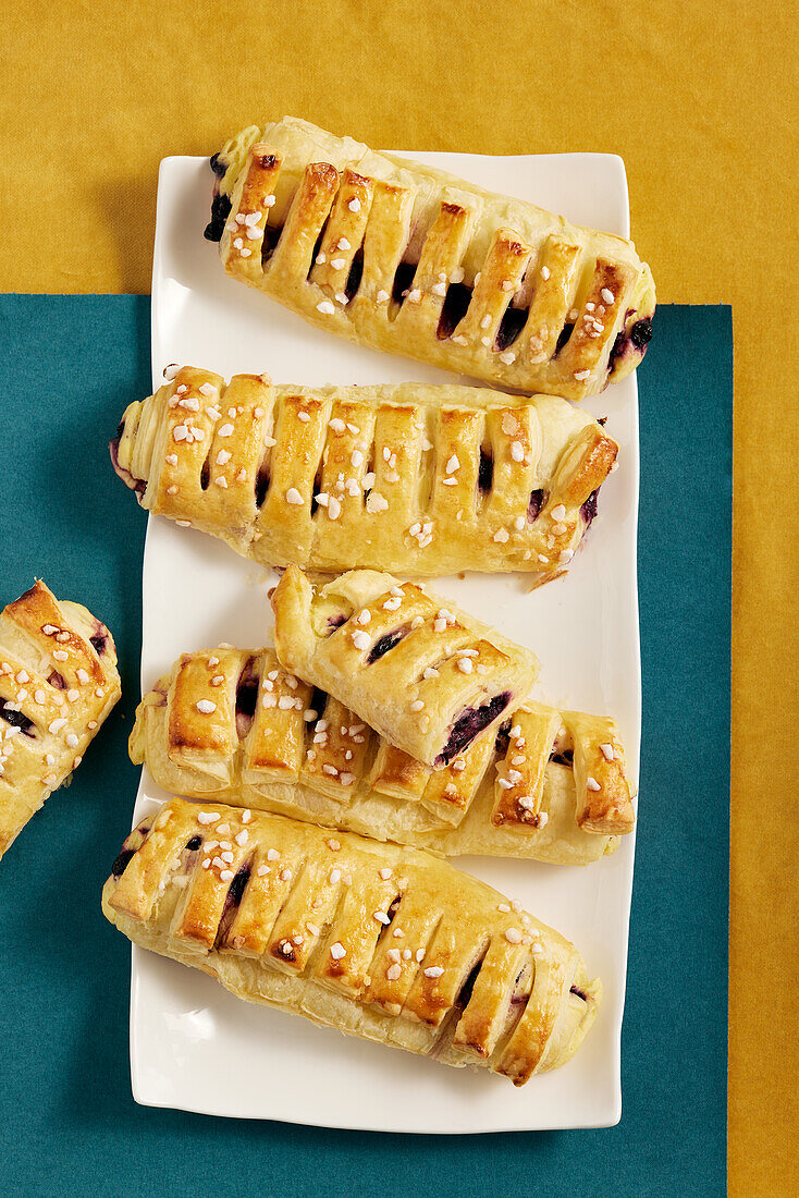 Danish blueberry rolls