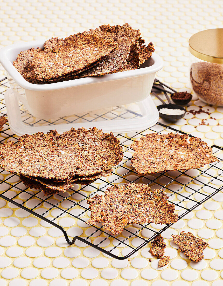 Flaxseed crackers